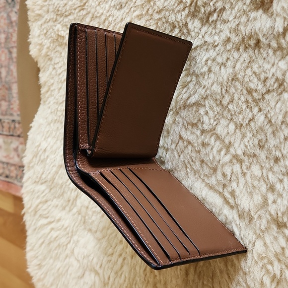 NWT Coach Men's Compact ID Dark Saddle Calf Leather 3-in-1 Wallet 🤎 - Picture 12 of 15